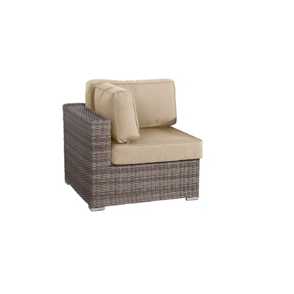 Modern Patio Rattan Sectional Set with Cushions - Multiple Set Options