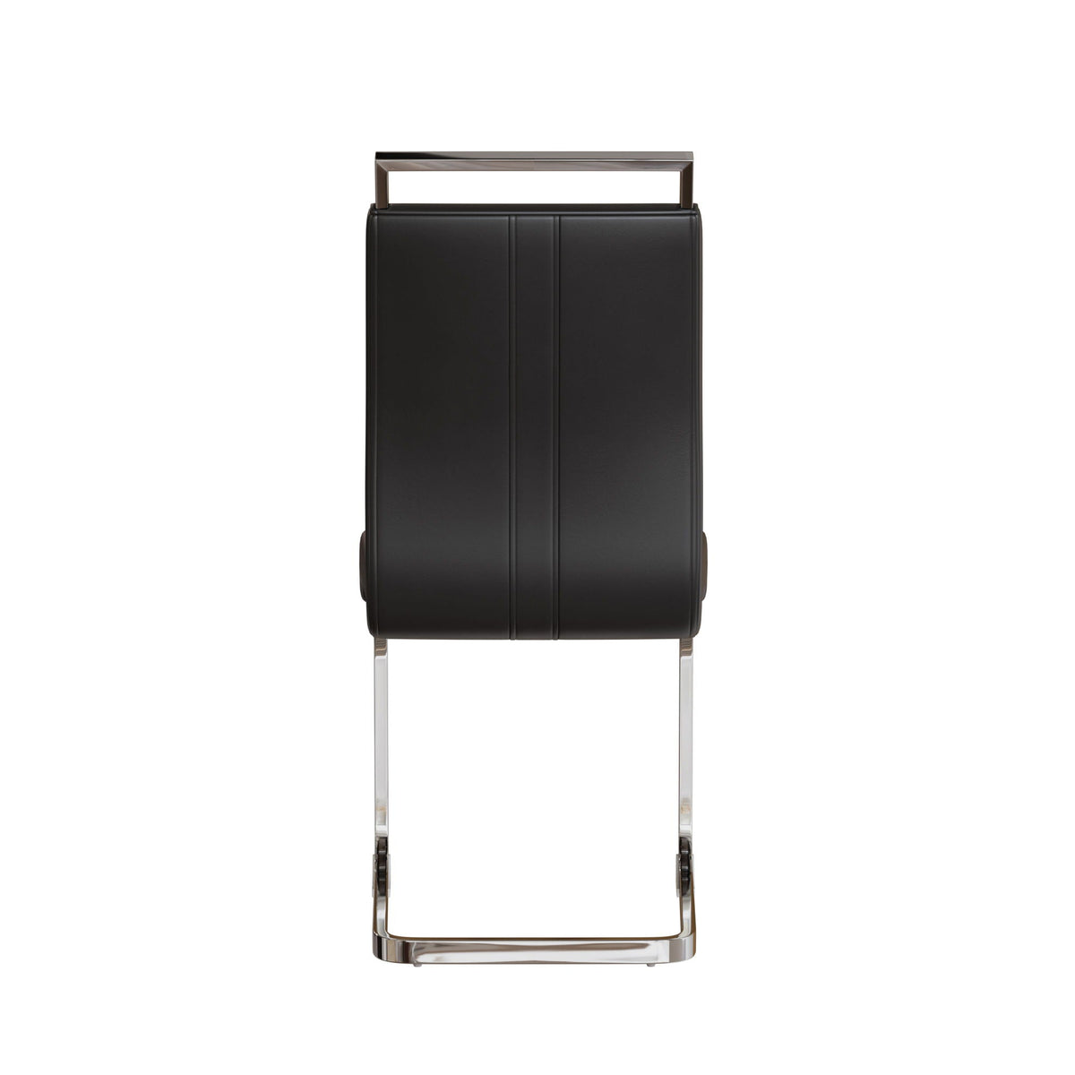 Modern Dining Chairs with Padded Seat and High Back - Black, White, or Dark Gray