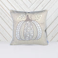 Lace Embroidered Pumpkin Throw Pillow Set of 2 – Neutral Fall Accent