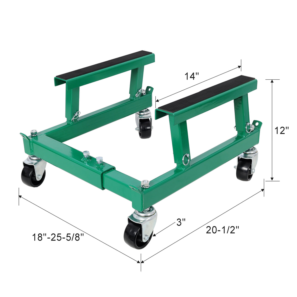 ATV Motorcycle Engine Cradle Dolly with 1500lb Capacity - Steel