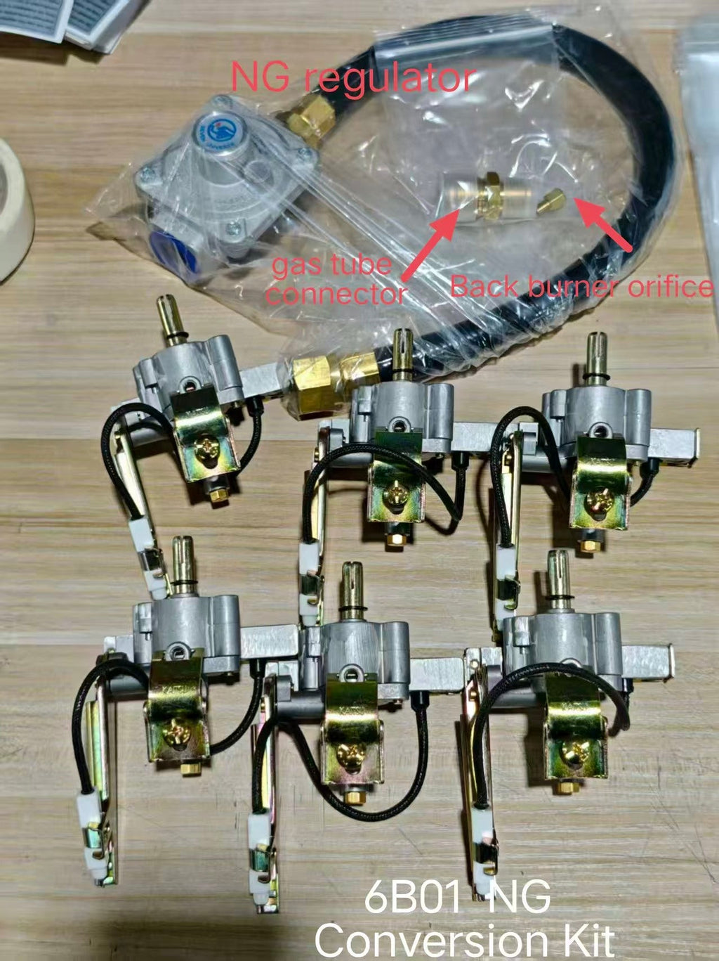 Propane to Natural Gas Conversion Accessory with Stainless Steel Construction - Silver
