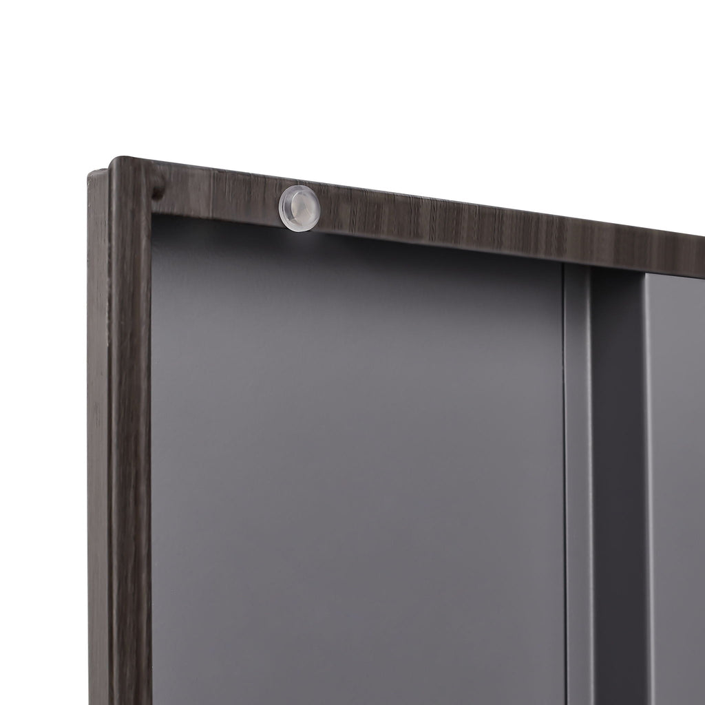 Metal Storage Cabinet With Locking Doors And Adjustable Shelf