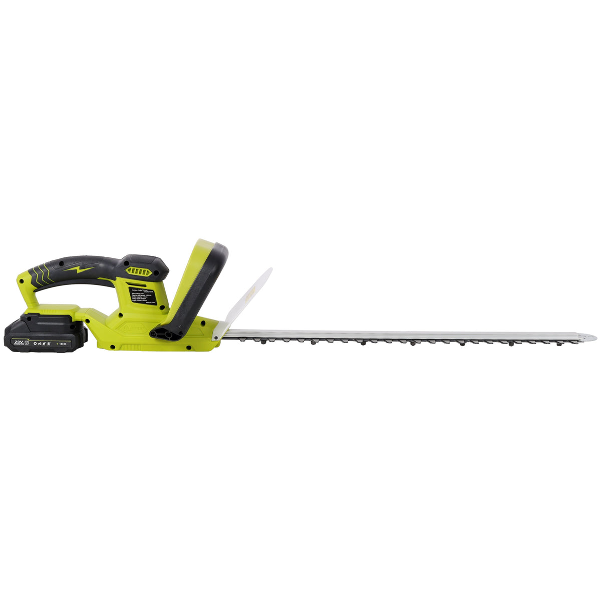21V DC Hedge Trimmer with Dual-Action Blades – 36.6" Wide Cutting
