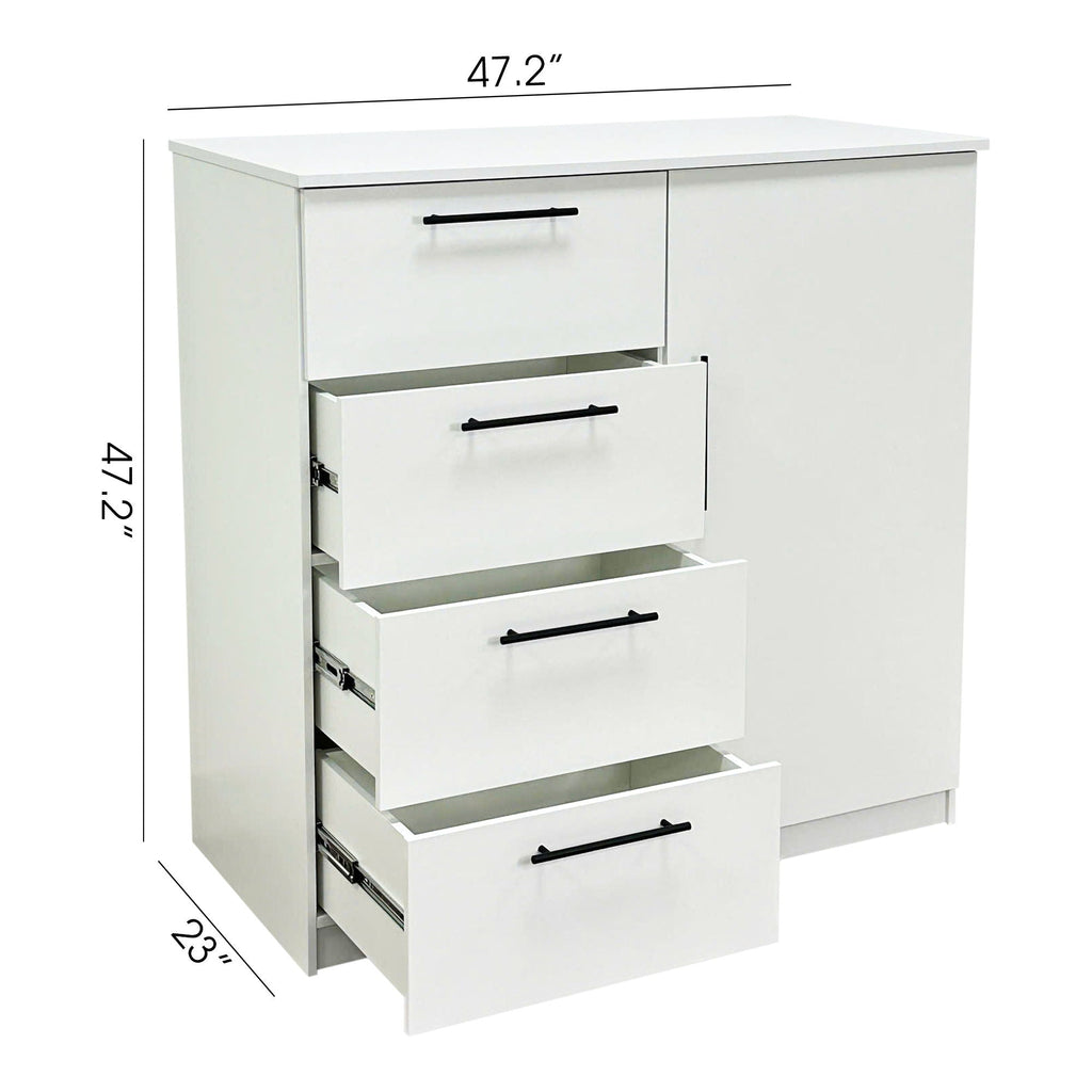 Robin Gentleman’s Chest with Extra Deep Storage - Dark Gray or White