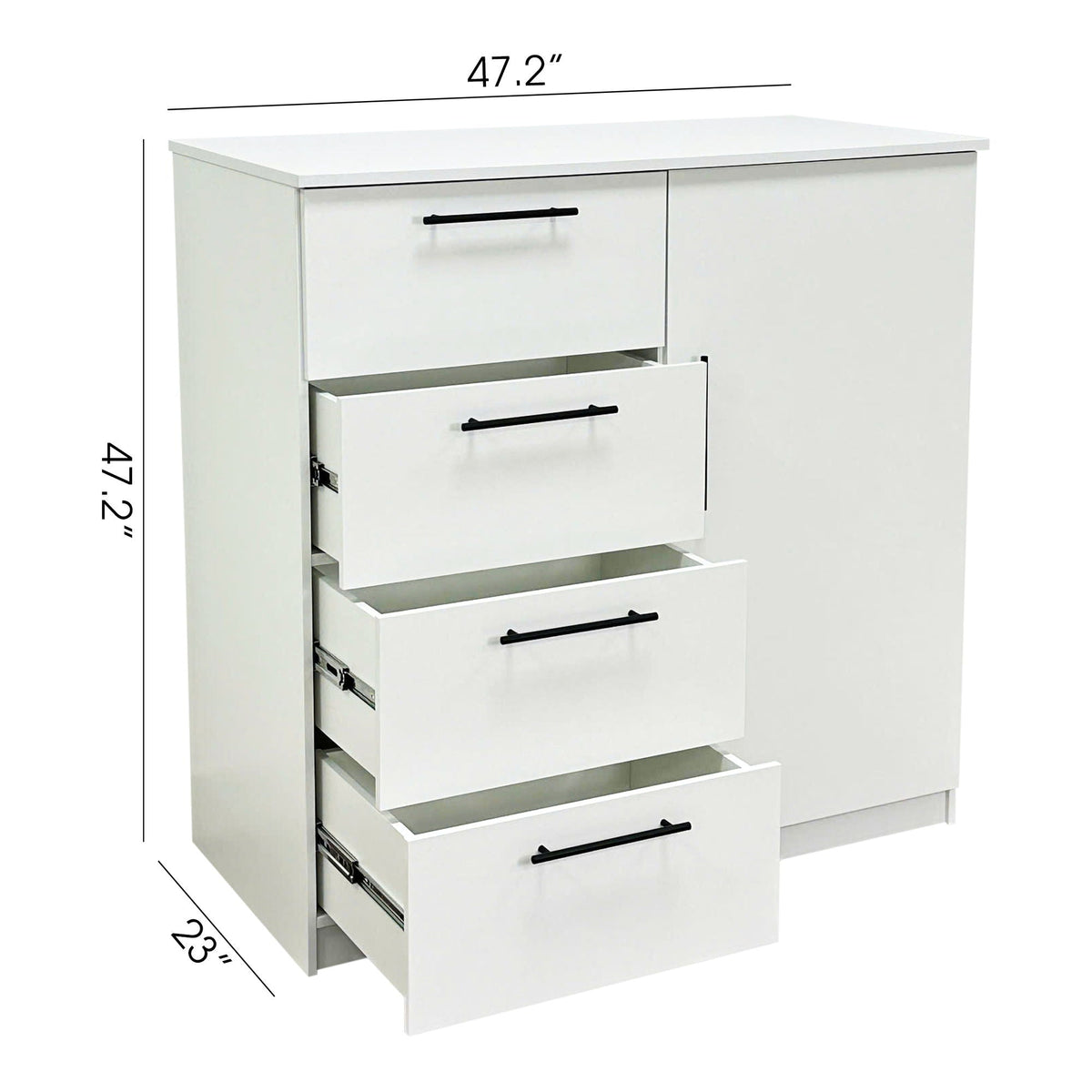 Robin Gentleman’s Chest with Extra Deep Storage - Dark Gray or White
