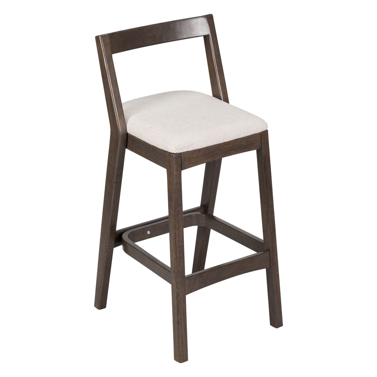 Jasper Indoor Barstool Set of 2 with Durable Rubberwood Seating - Dark Brown or Light Brown