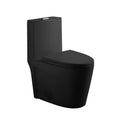 1 Piece Toilet with Tornado Flush and Dual Flush - ADA Height Chair - Gray, Pink, or Black