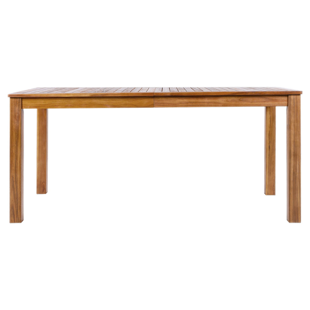 Acacia Wood Patio Dining Table with Slatted Top - 67" Rectangular