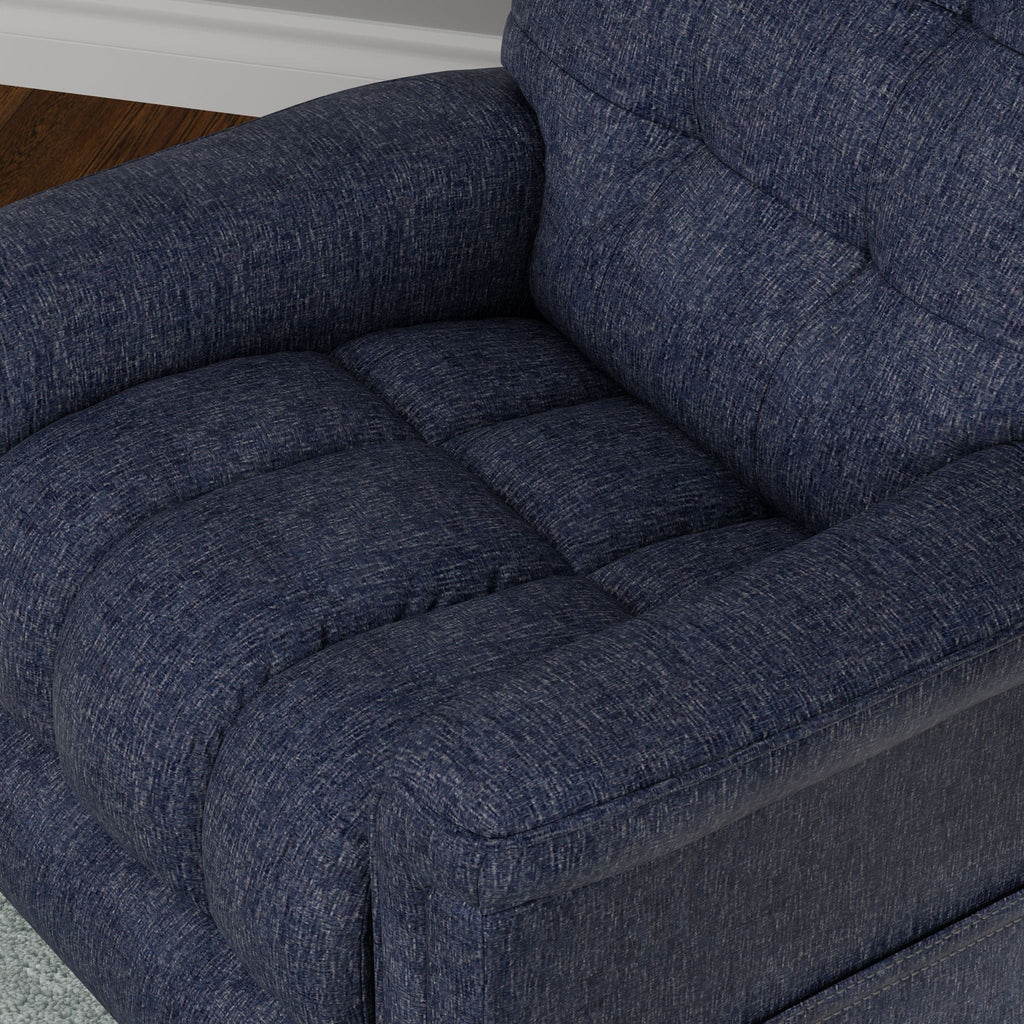 Velour Power Lift Chair with Lift Assist - Blue