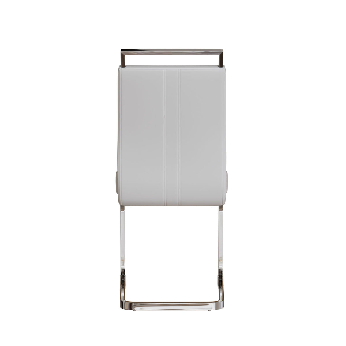 Modern Dining Chairs with Padded Seat and High Back - Black, White, or Dark Gray