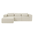 107" Compressed Sectional Sofa (Khaki)