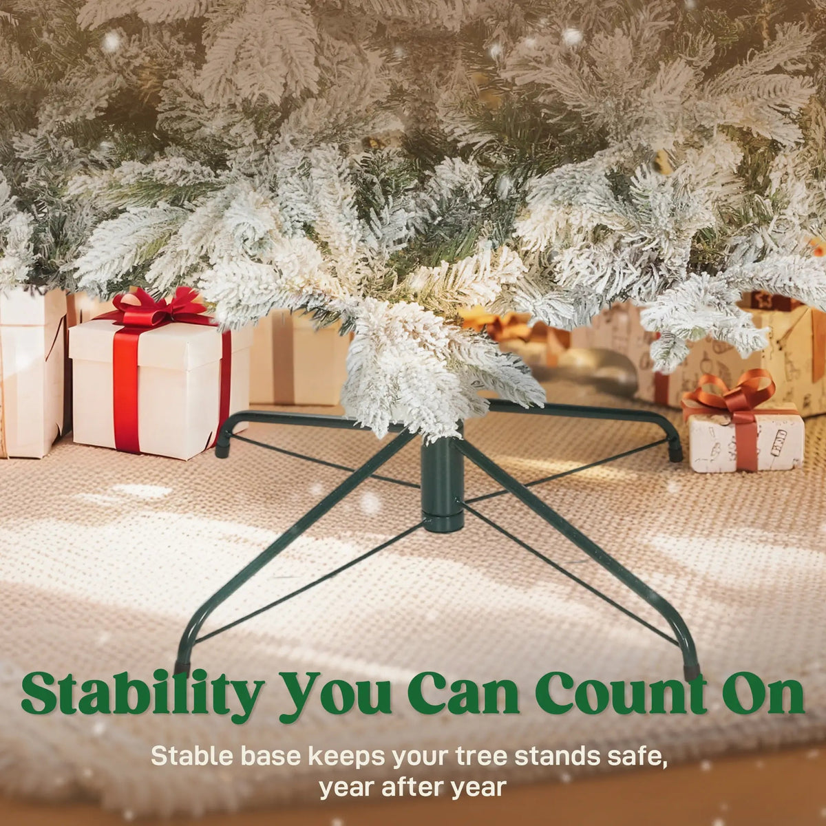 9 Ft Artificial Christmas Tree with Realistic Branches - Green