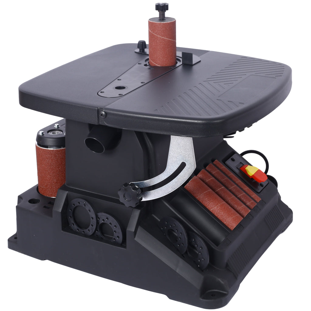 Vertical Oscillating Spindle & Belt Sander with 2-in-1 Functionality - Steel