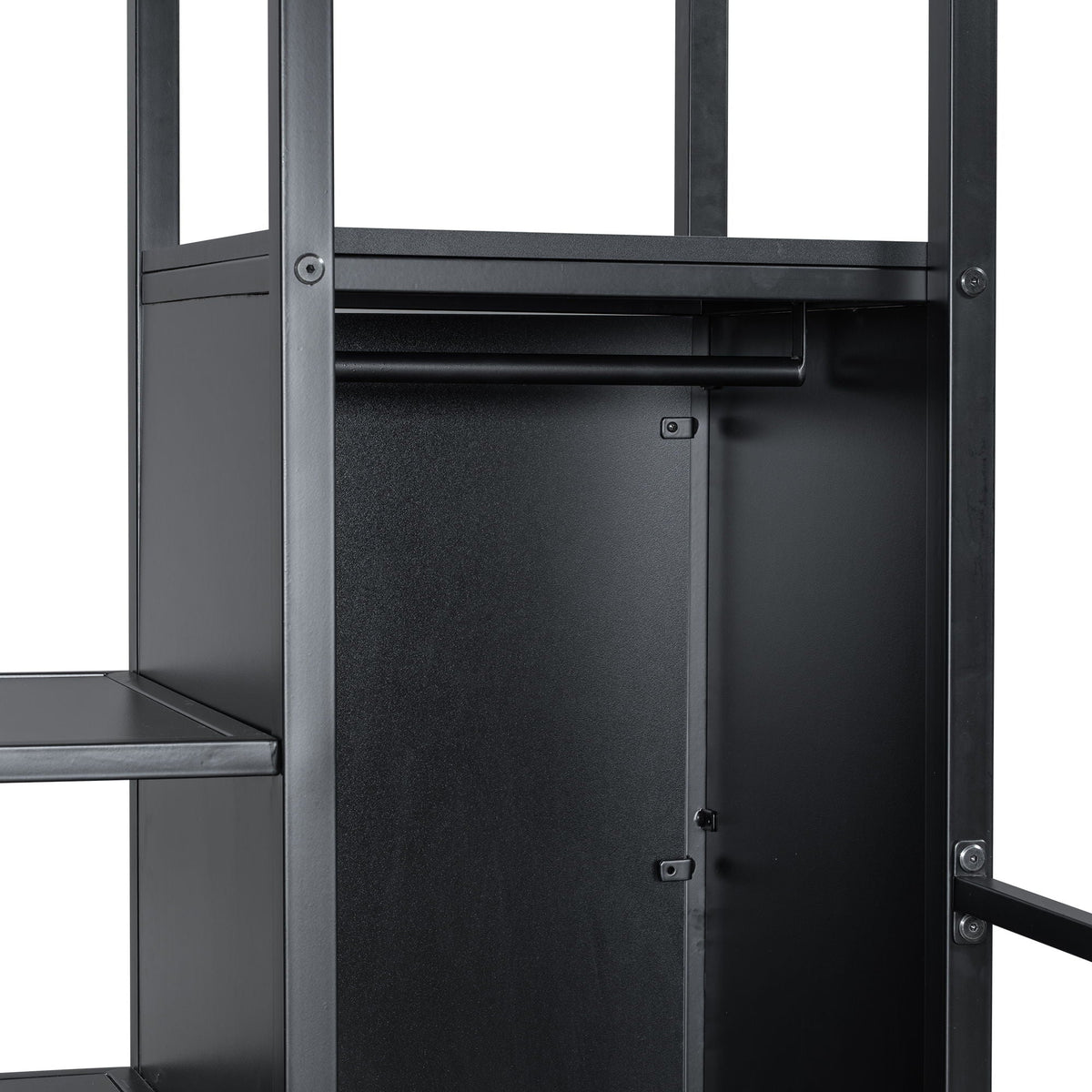 Loft Bed with Built-In Work Station, Wardrobe & Storage Staircase – White or Black