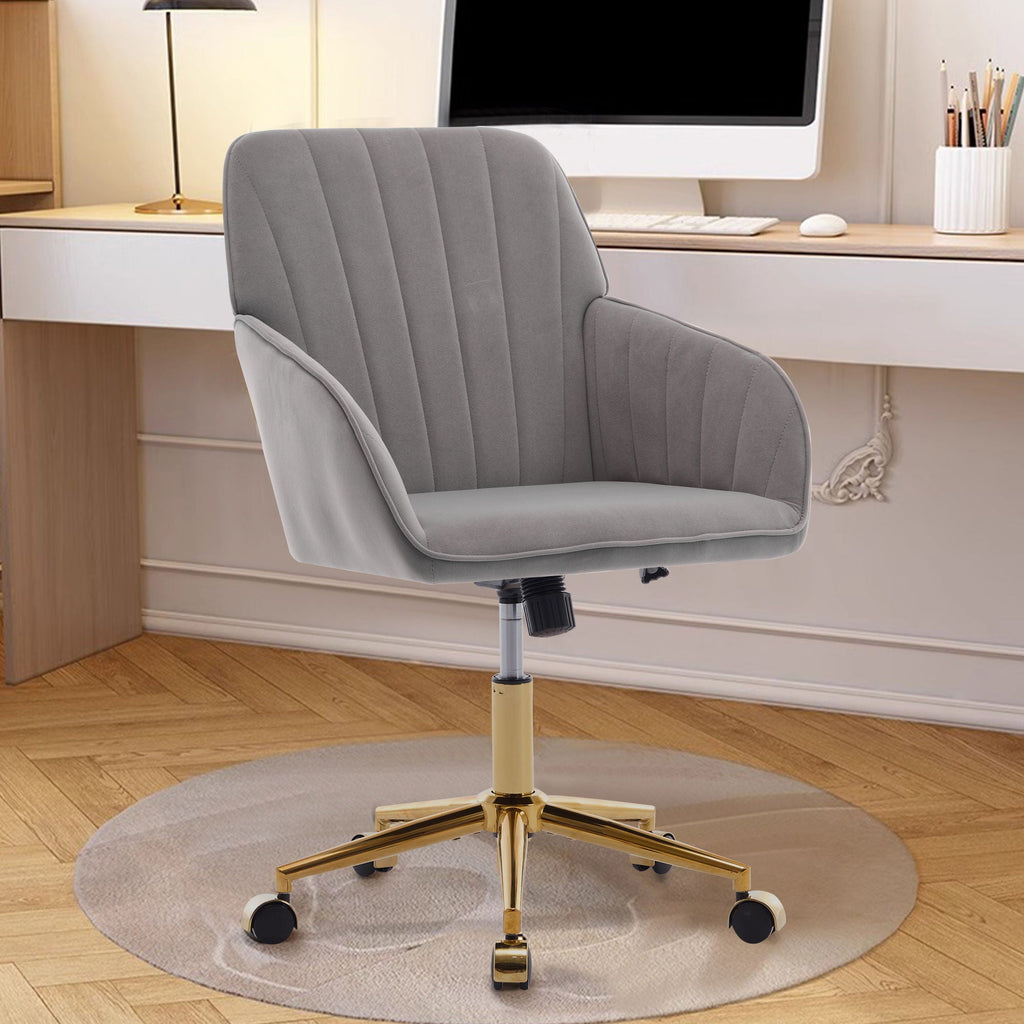 Ergonomic Swivel Office Chair with Memory Foam Seat - Multiple Colors