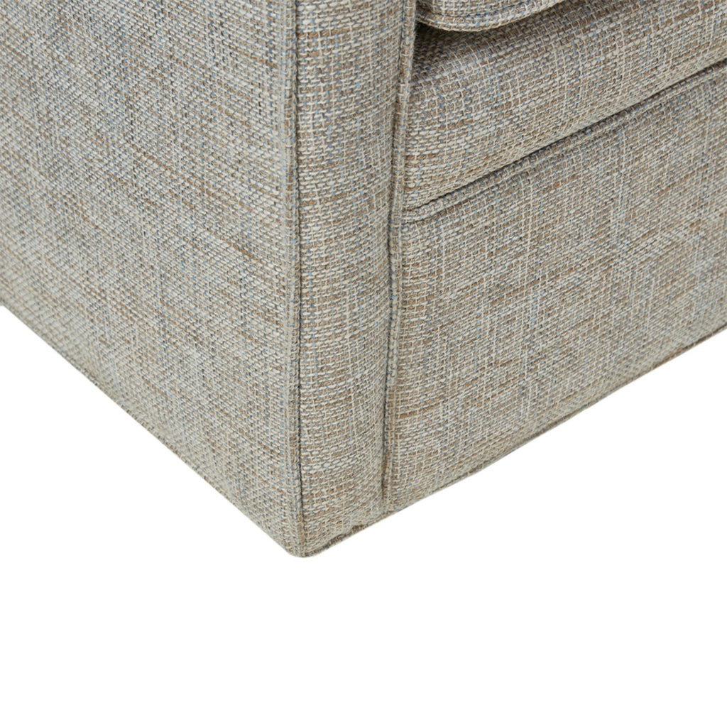 Wide Seat Swivel Arm Chair with 360 Degree Rotation - Gray or Beige