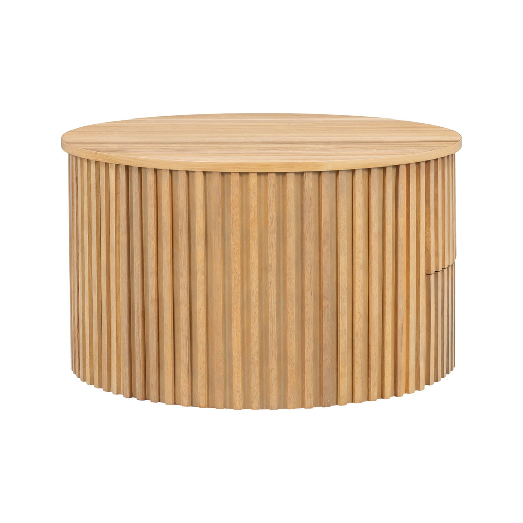 Round Lift Top Coffee Table with Hidden Storage - Multiple Colors