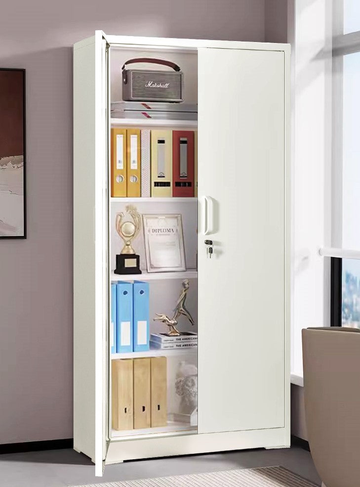 71" Metal Storage Cabinet with Locking Doors and Adjustable Shelves