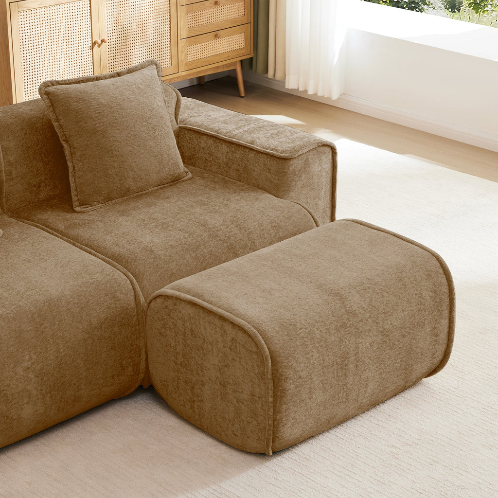 Armless Sofa Velvet