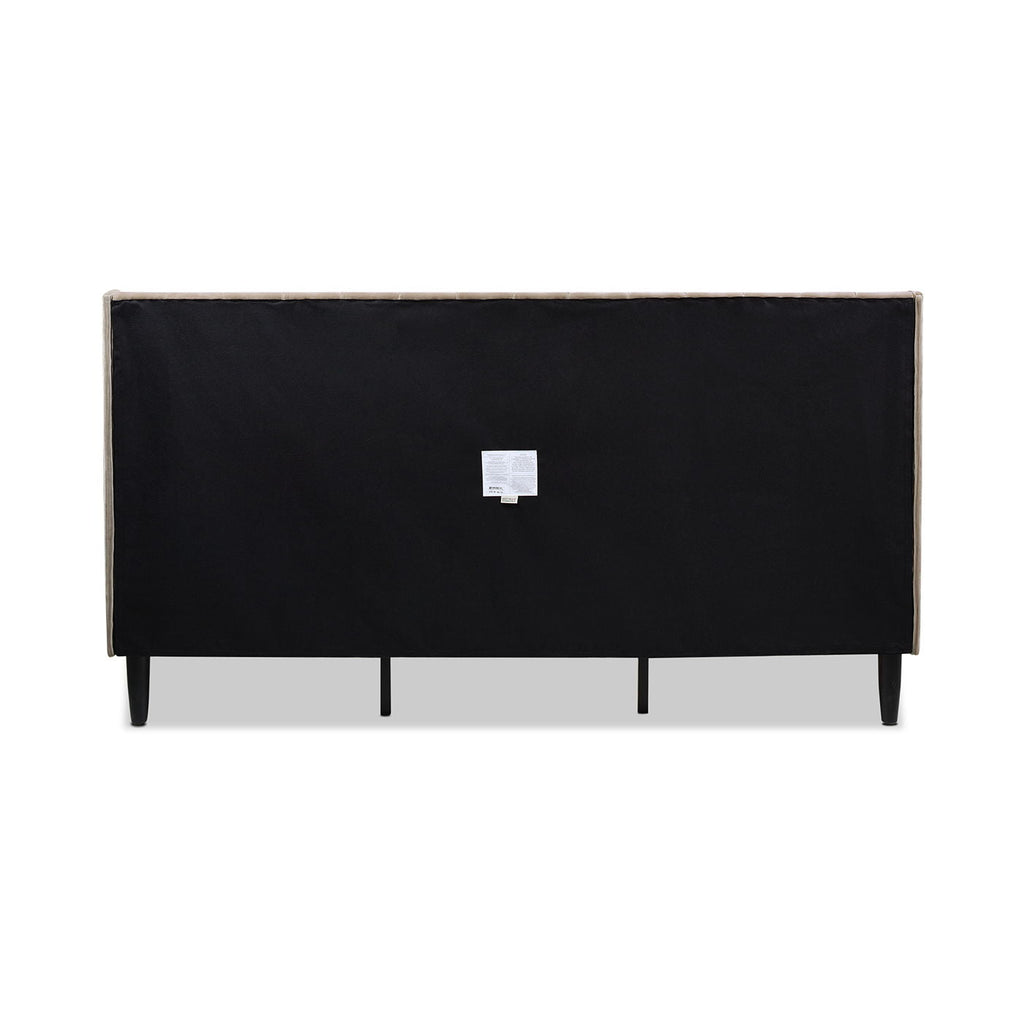 Vertical Tufted Modern Headboard Platform Bed Set with Upholstered Finish - Multiple Colors