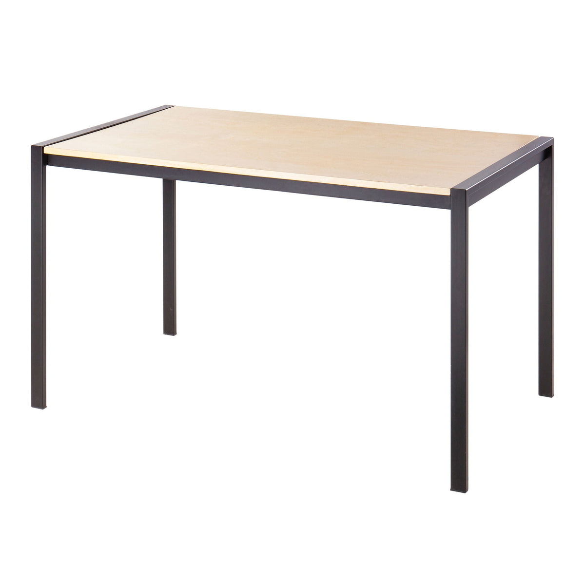 Fuji Modern Dining Table with Glass or Wood Top - Multiple Colors