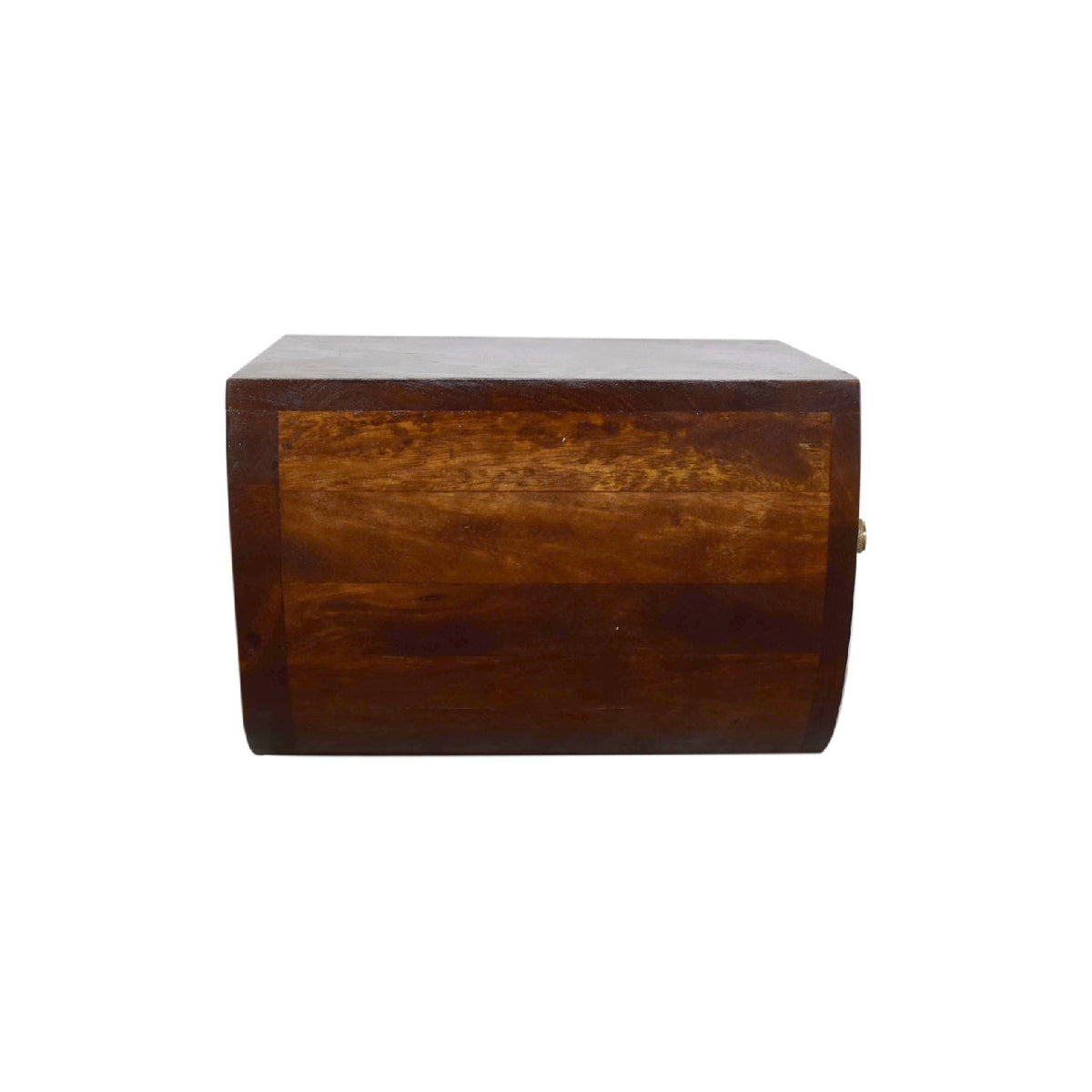 Solid Wood Crescent Floating Nightstand with Drawer - Chestnut