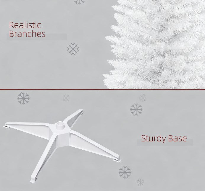 Slim Artificial Pencil Christmas Tree with 499 Branches - 7 ft