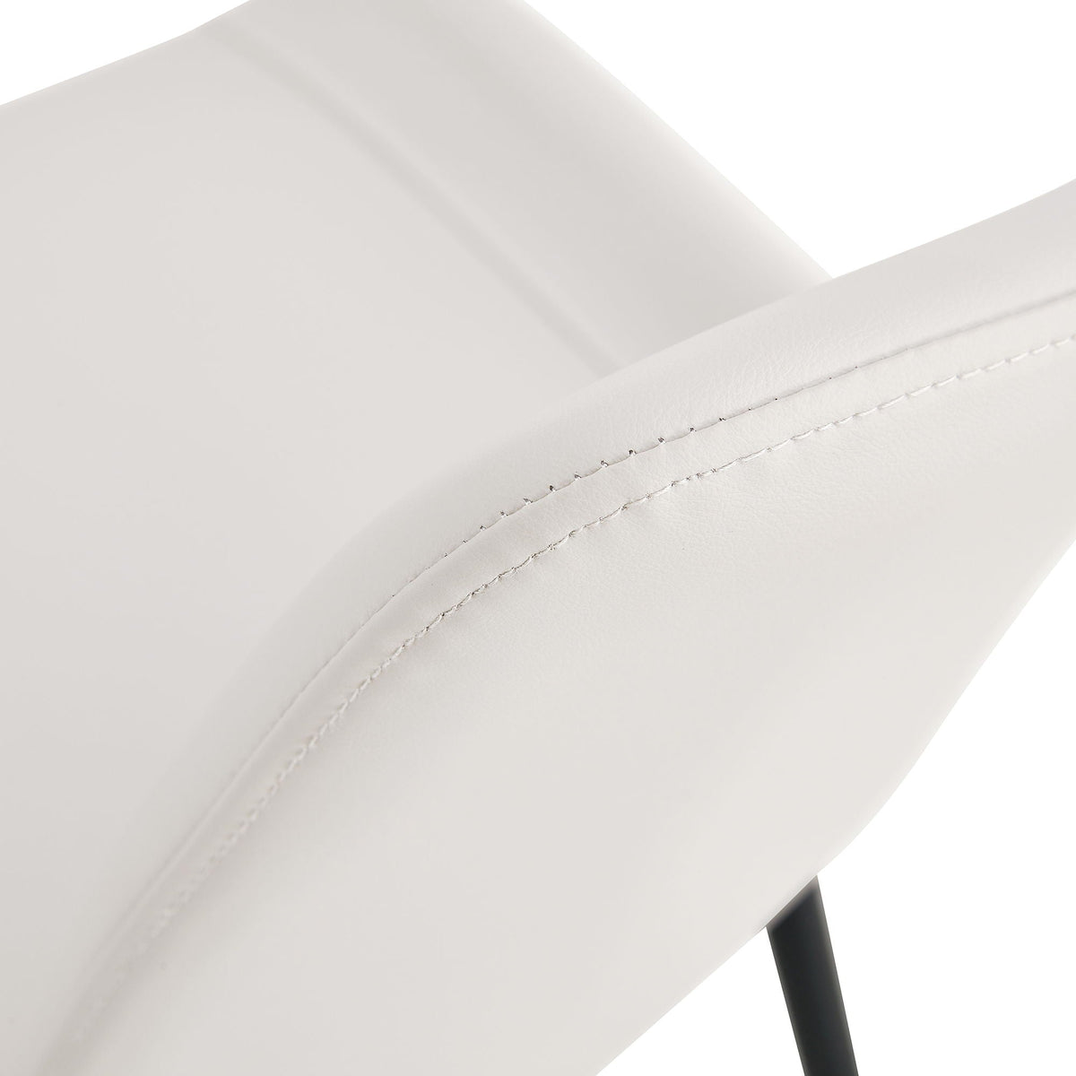 Modern Medieval Cushioned Chairs with Suede Backrest - Pearl Silver, White, or Gray
