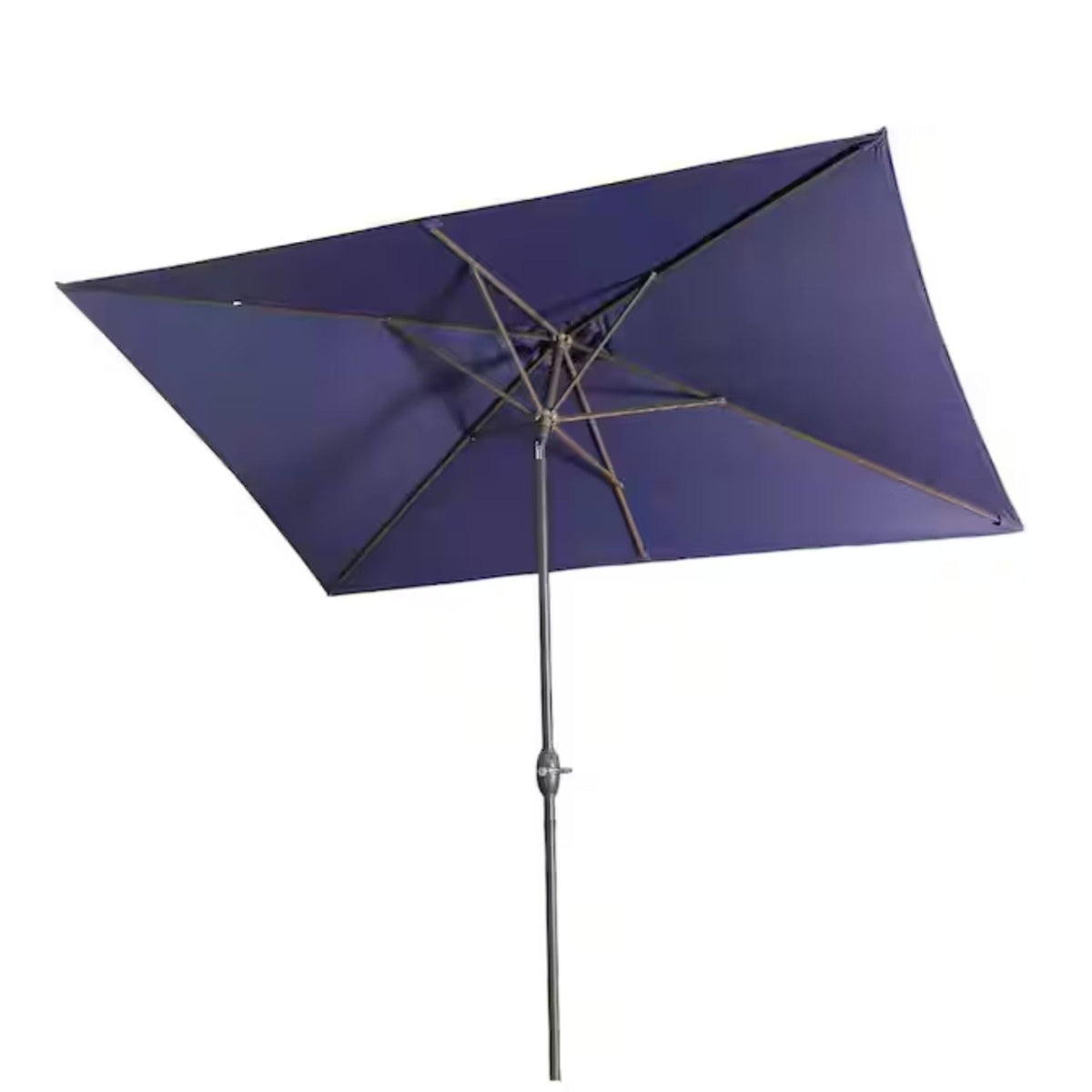 Rectangular Patio Umbrella with Crank Tilt - UV-Resistant Canopy