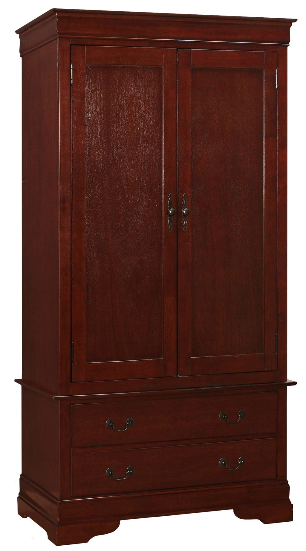 Traditional Armoire with Hanging Bar - Multiple Colors