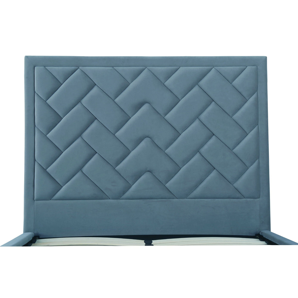 Upholstered Bed with Headboard and Slats - Multiple Colors