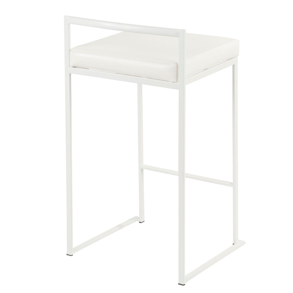 Stackable Counter Stool with Padded Comfort Seat - Multiple Colors