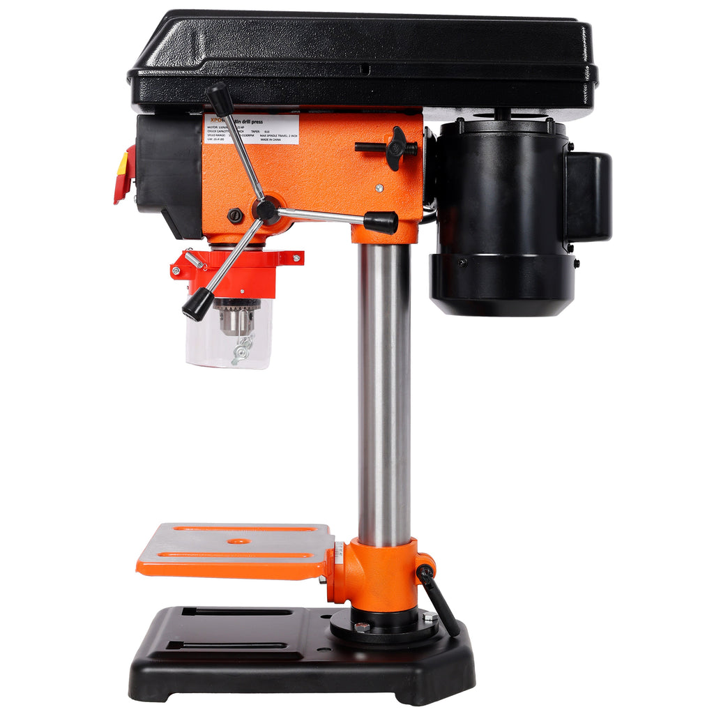 8" Swing Benchtop Drill Press with Laser & Vise Clamp - Steel