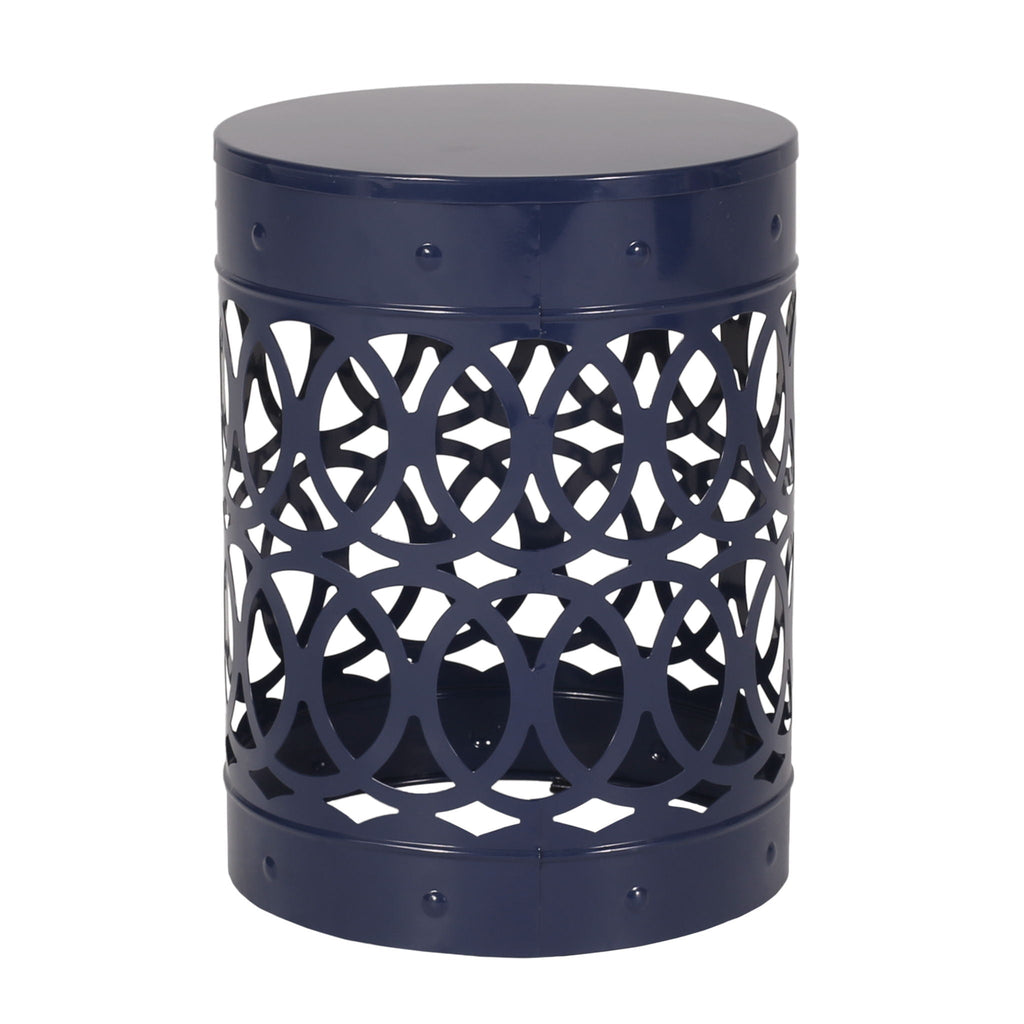 Outdoor Metal Large End Table with Modern Design - Multiple Colors