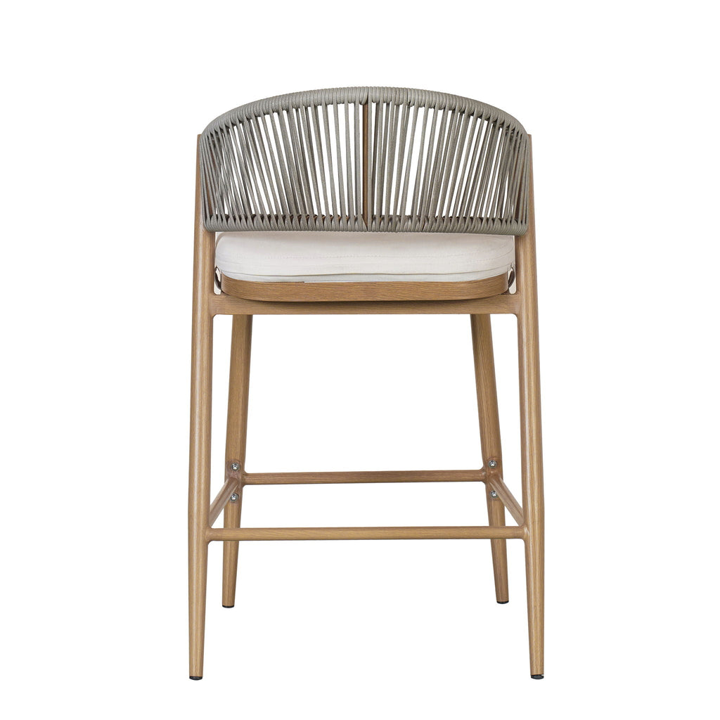 Outdoor 26" Counter Height Metal Frame Counter Stools