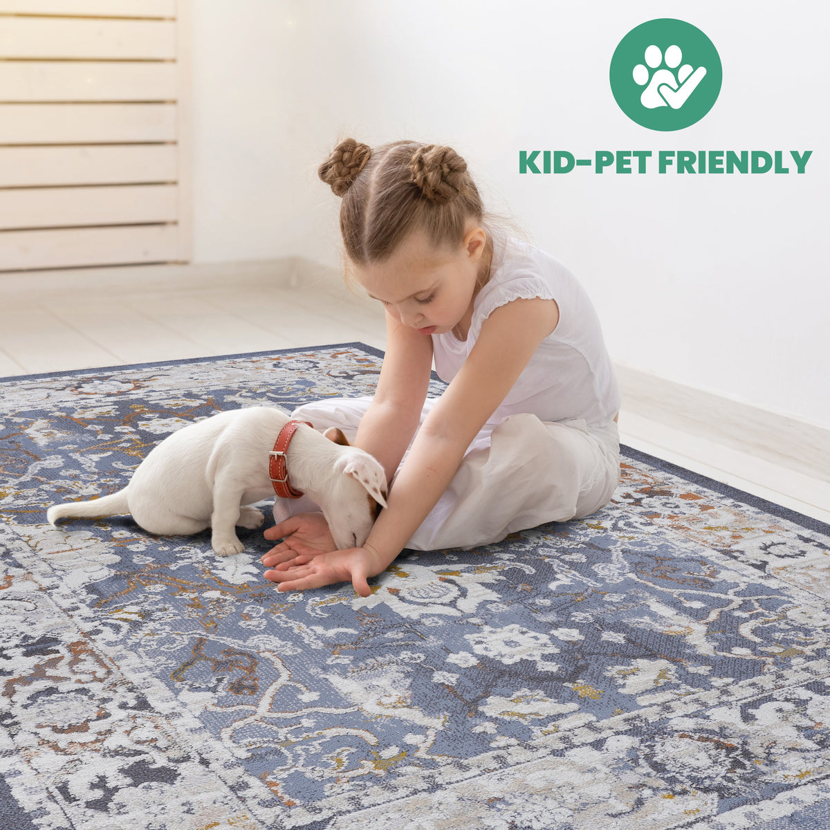 Payas Collection 7.9x10 Rug with Durable Polyester Construction - Multiple Colors