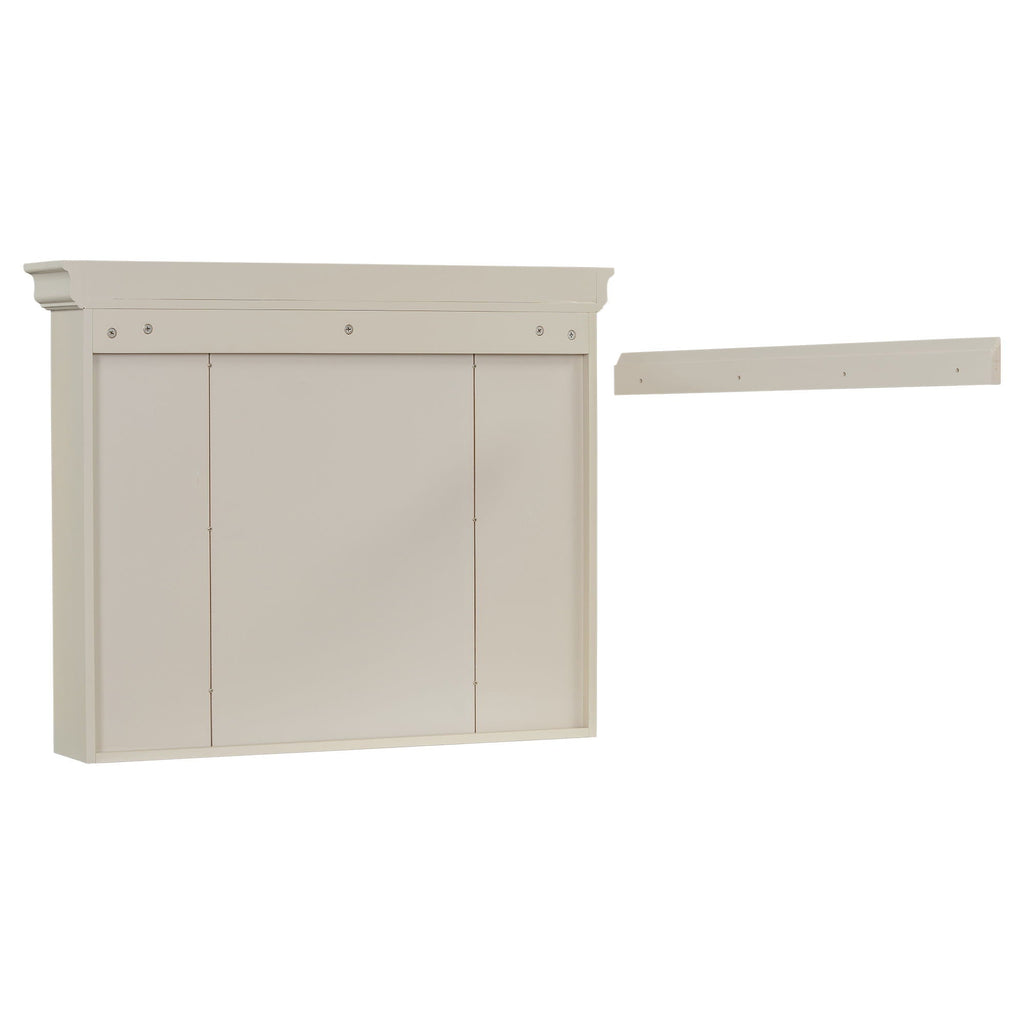 Wall Mounted Bathroom Storage Cabinet with Mirror Door - 35.5" Wide