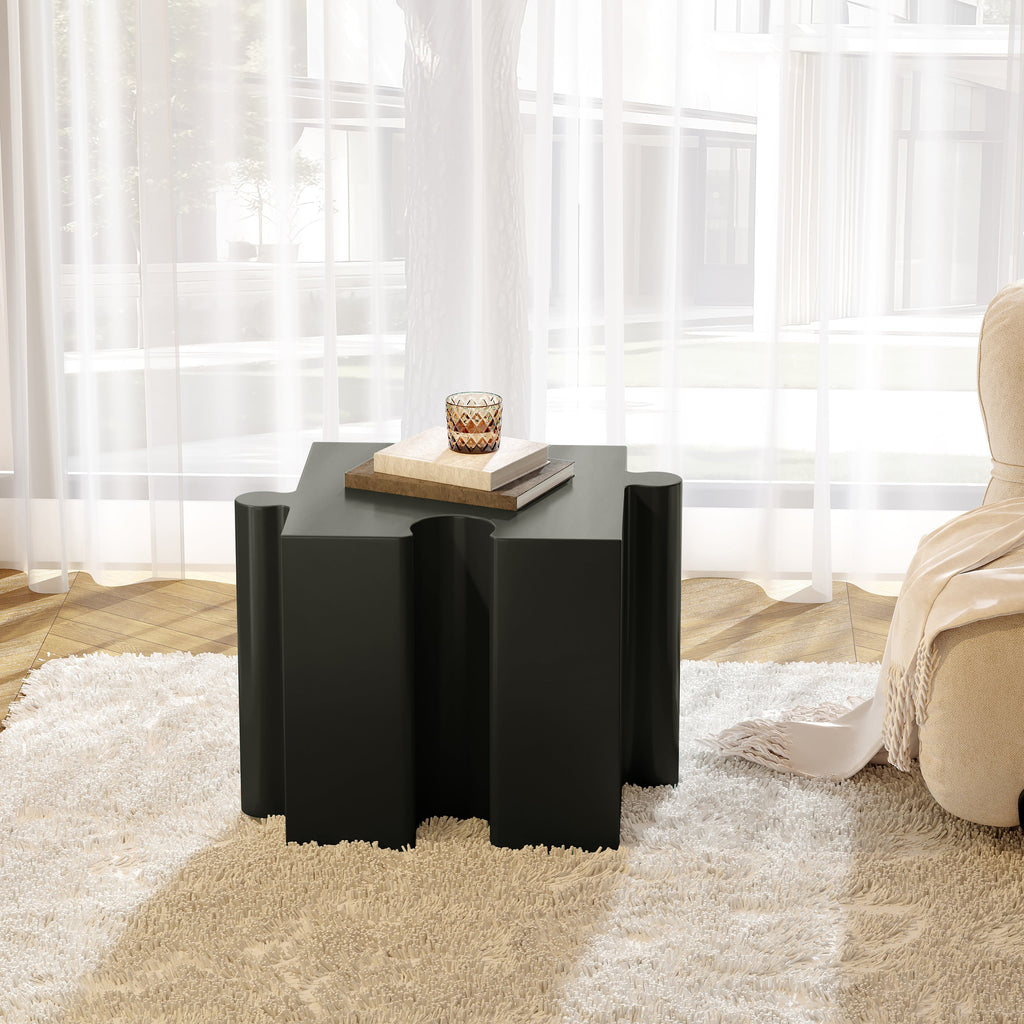 3-Piece Artistic Puzzle Table Set with Modular Design - Multiple Colors