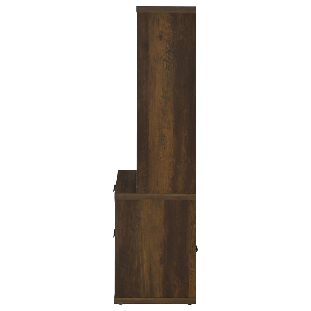 Westpark 3-piece Wall Unit Bookcase Set with USB Dark Pine
