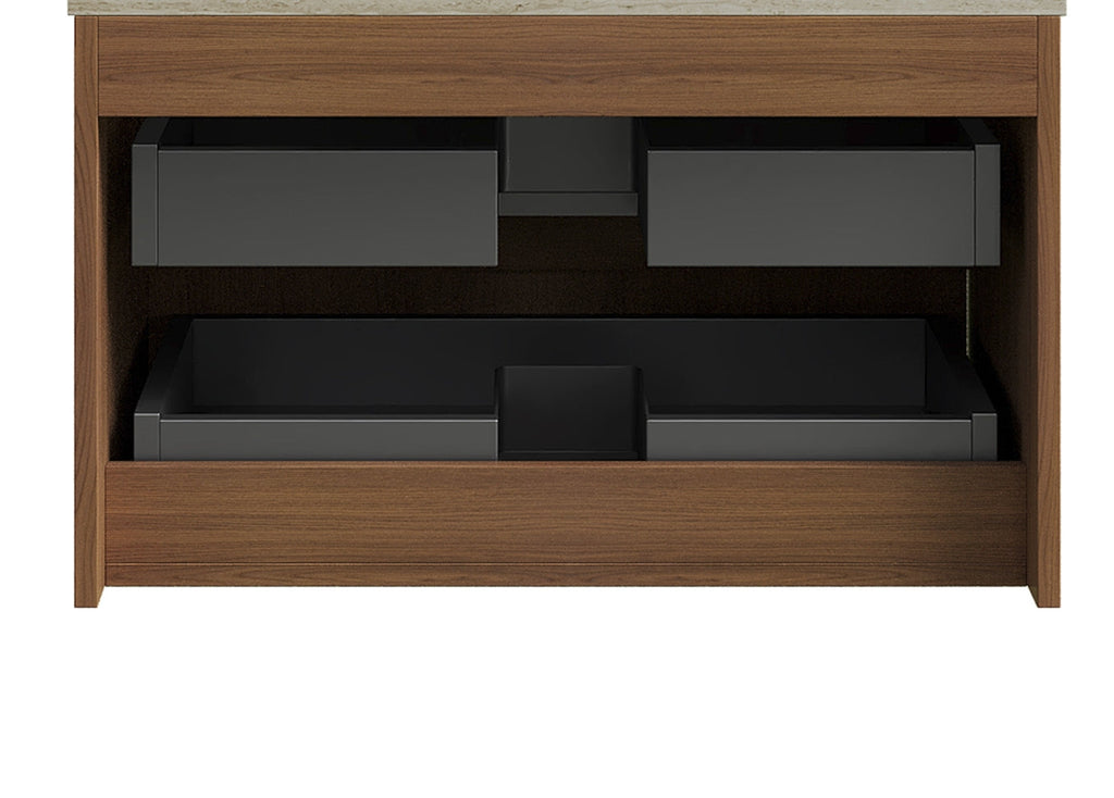 TILLEY 30'' Wall-Mounted Bathroom Cabinet with 2 Drawers - Natural Wood