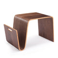 Brookside End Table with Curved Magazine Shelf - Dark Brown or Black