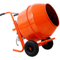 224L 8CUFT Portable Cement Mixer with Steel Drum - Grey