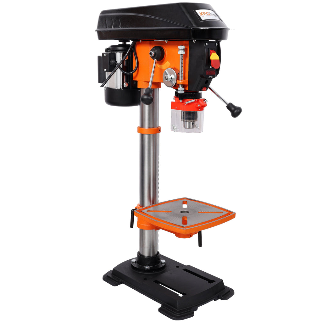 12" Swing Benchtop Drill Press with Laser & Digital Meter - Steel