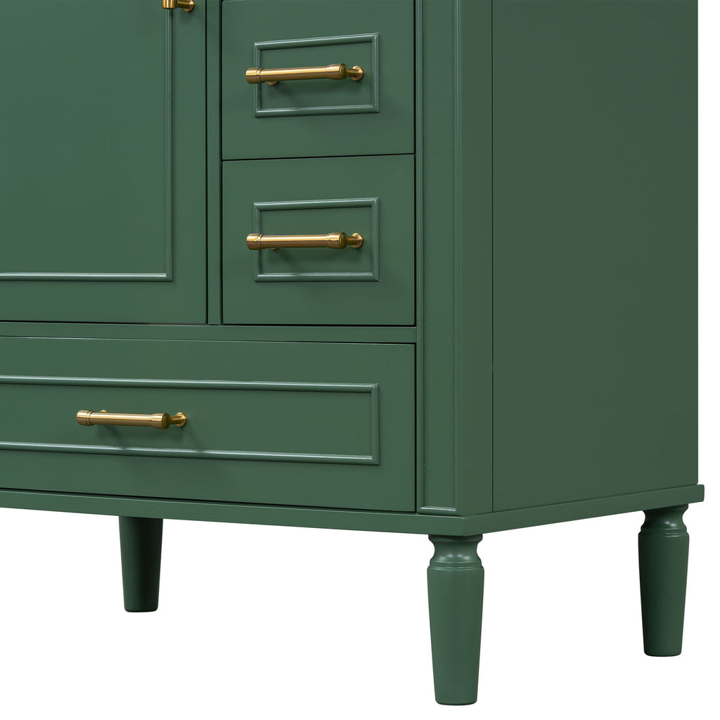 Traditional Bathroom Vanity Set with Soft Close Doors - Multiple Colors