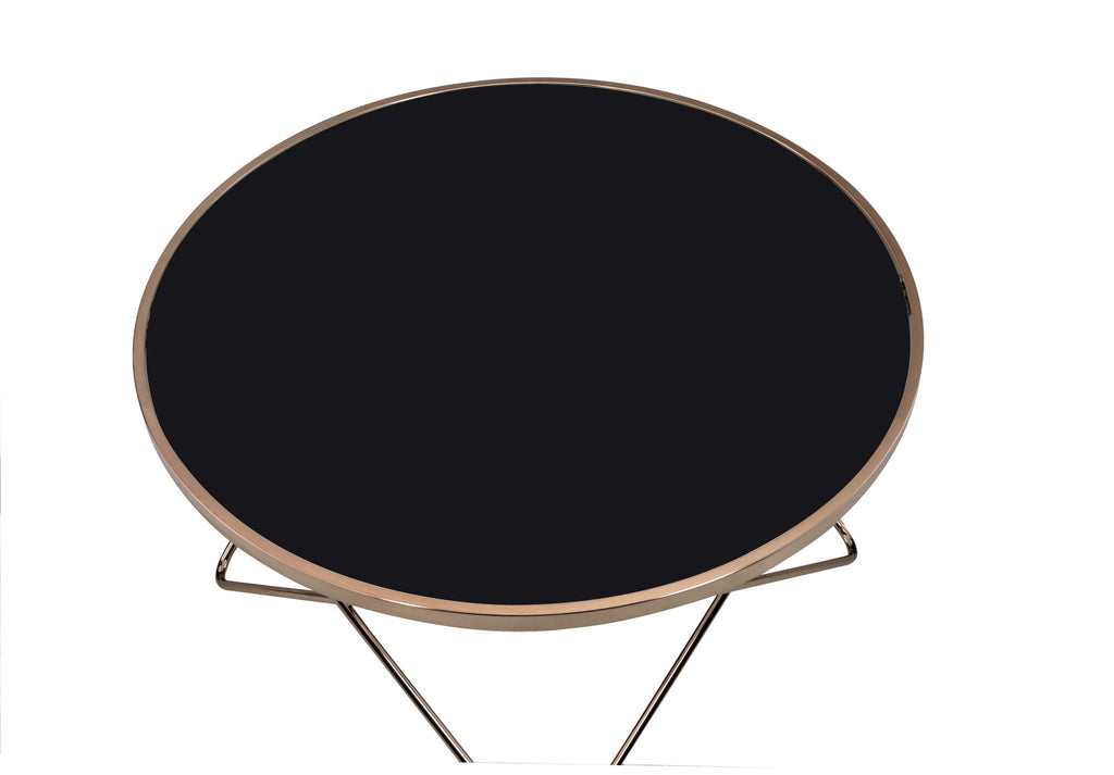 Valora Glass Coffee Table with Smoky Glass Top - Black or White