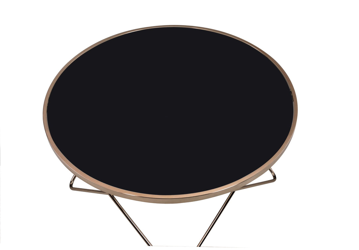 Valora Glass Coffee Table with Smoky Glass Top - Black or White