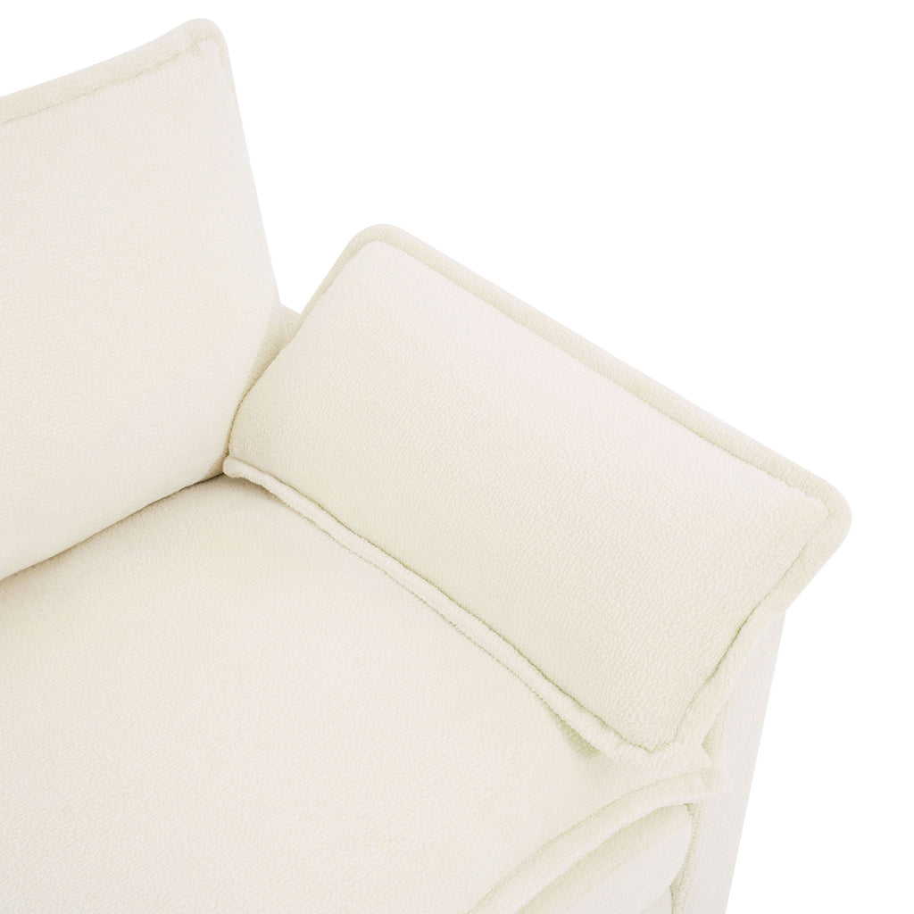 Modern Single Seat Accent Chair with Side Storage Pockets - Multiple Colors