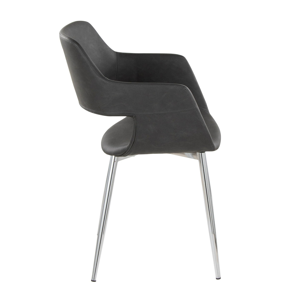 Contemporary Dining Chair Set with Metal Legs – Multiple Colors