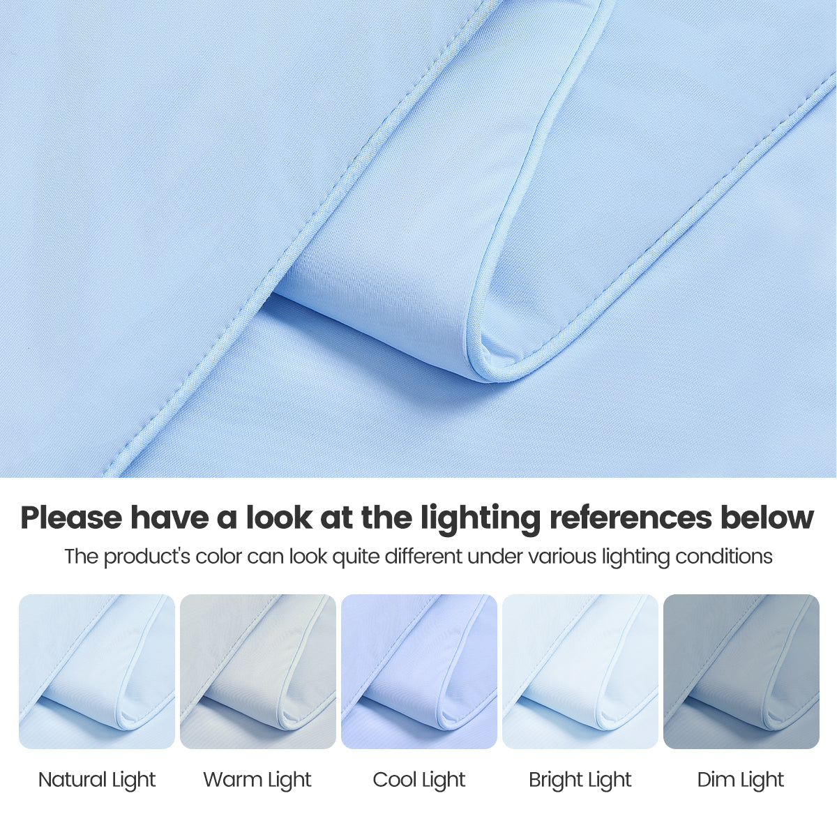 Cooling DA Comforter with Soft Fiber Fill - Ice