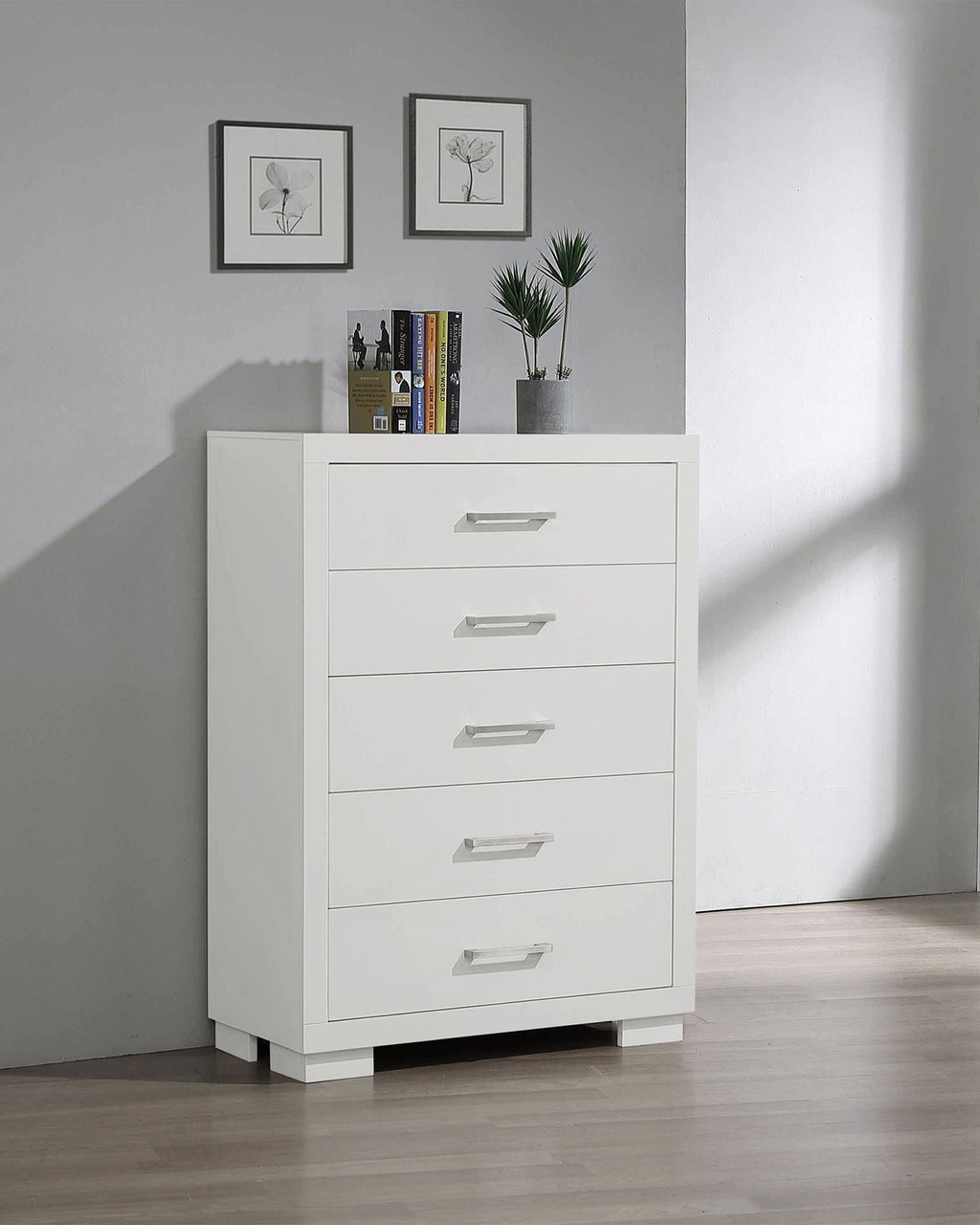 Jessica 5-drawer Bedroom Chest Snow White